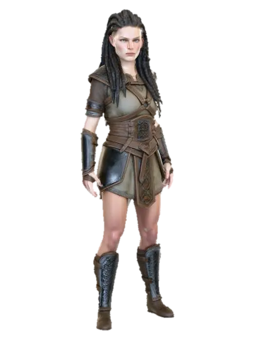CELTIC WARRIOR (opraveno) 3D model, vytvořený pomocí AI