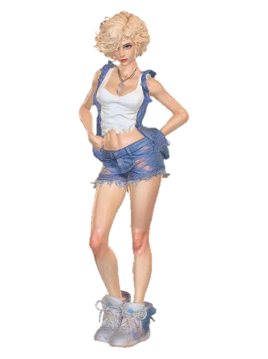 DENIM REBEL - Persona 3D model, vytvořený pomocí AI