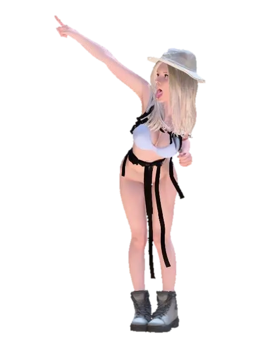 DORA THE EXPLORER 3D model, vytvořený pomocí AI