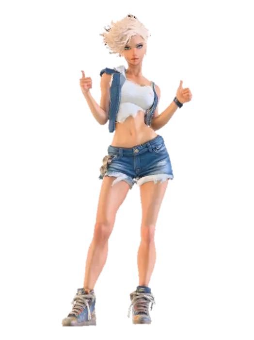 YOUNG REBEL - Youth 3D model, vytvořený pomocí AI