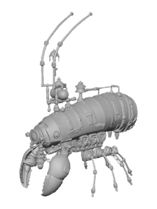 3D model for COPPER LOBSTER AUTOMATON