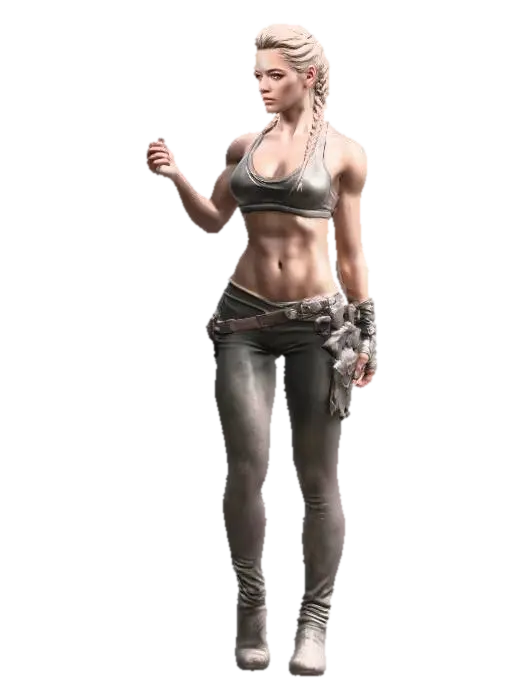 GIRLICS - Feminine 3D model, vytvořený pomocí AI