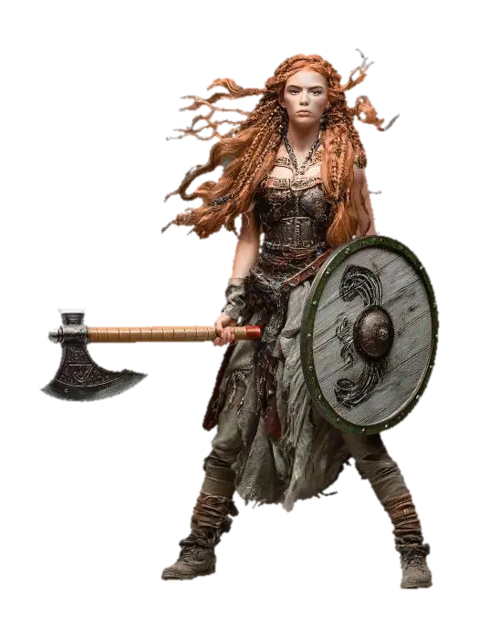 SHIELDMAIDEN - Celtic 3D model, vytvořený pomocí AI