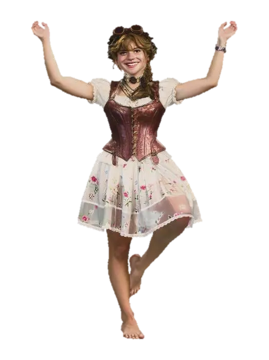 DANCING LISA B. - Branding 3D model, AI generated