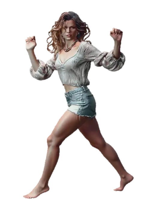 MOTION IN DENIM - Cool 3D model, vytvořený pomocí AI