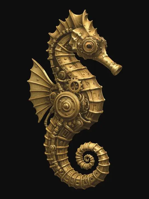 3D model for MECHA SEAHORSE