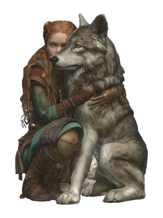 CLIODHNA'S WOLF - Wolfpack 3D model, vytvořený pomocí AI