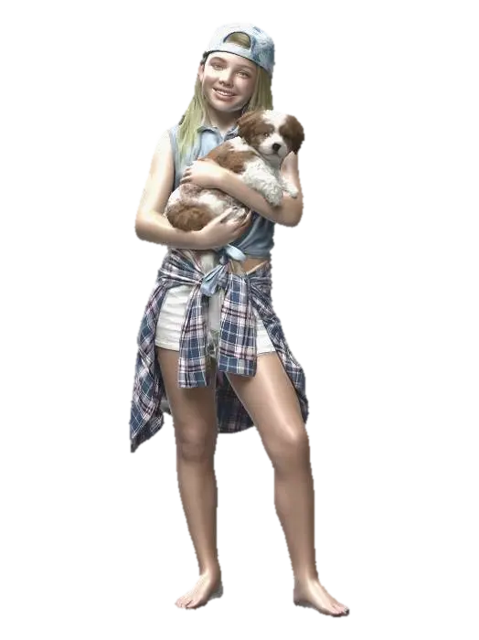 PUPPY HUG - Friend 3D model, vytvořený pomocí AI