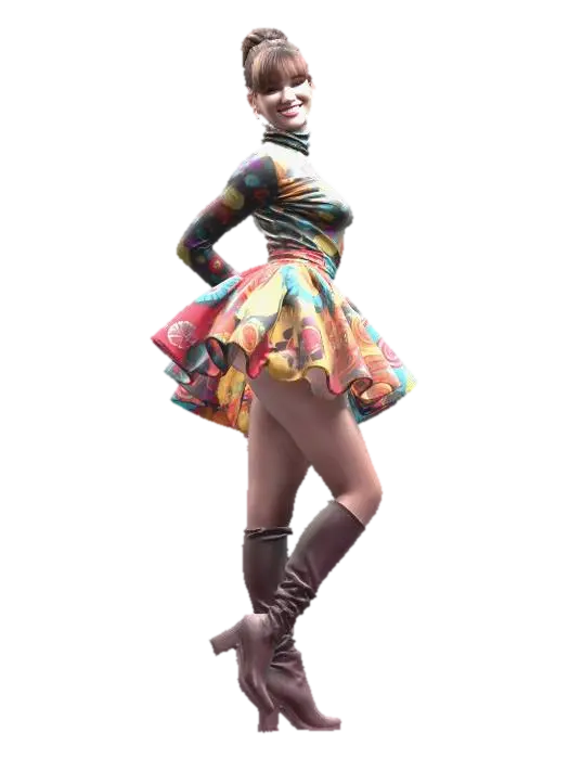 FLORAL SANDY - Color 3D model, vytvořený pomocí AI