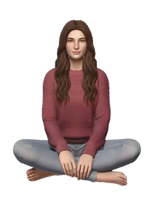 MAUVE RELAX - Color 3D model, vytvořený pomocí AI