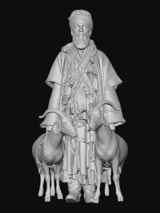 3D model for Desert Nomad and His Goats