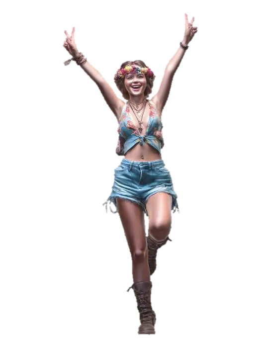 Boho Bliss 3D model, vytvořený pomocí AI