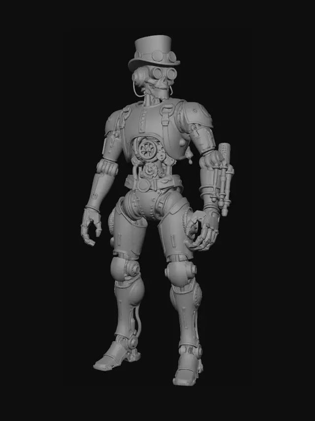 3D model for Clockwork Gentleman in a Top Hat