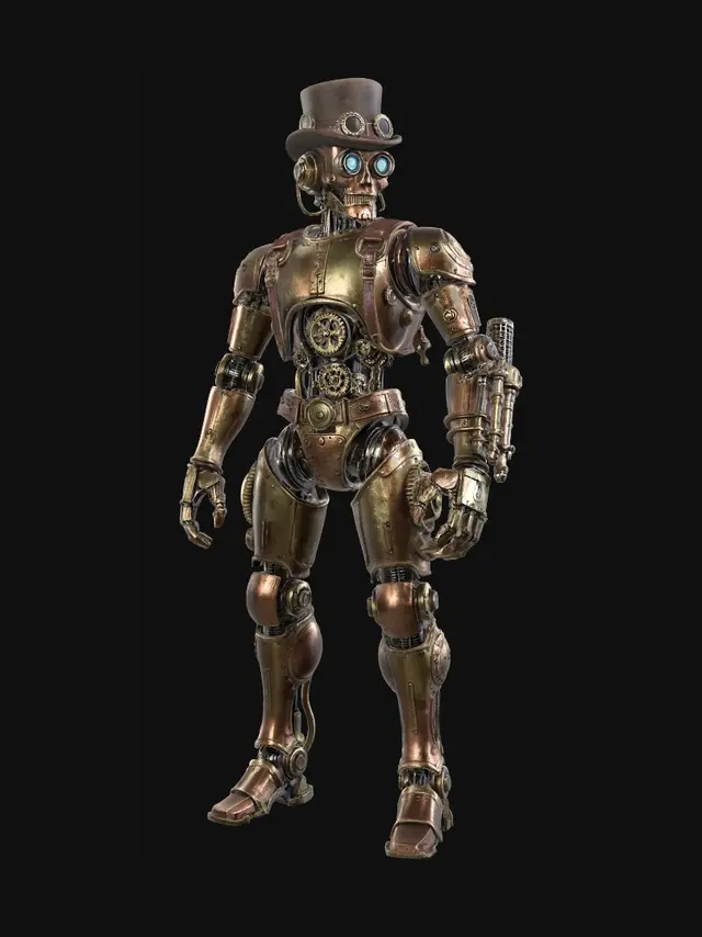 3D model for Clockwork Gentleman in a Top Hat