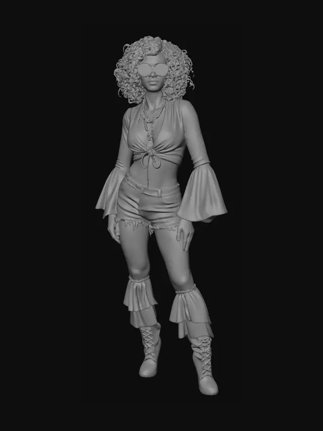 3D model for Boho Rainbow Goddess