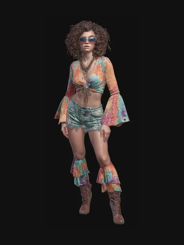 3D model for Boho Rainbow Goddess