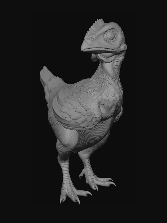 3D model for Curious Turkey Portrait