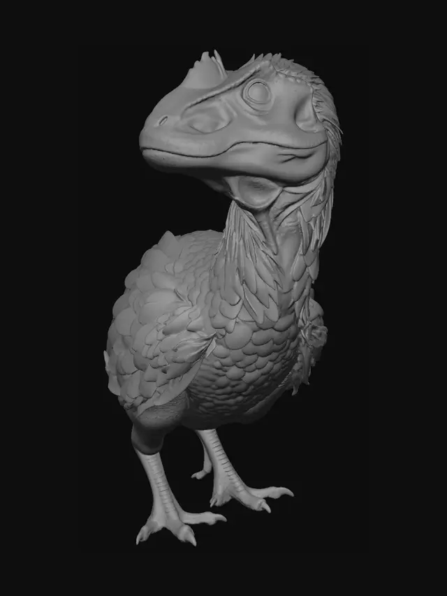 3D model for Feathered Raptor