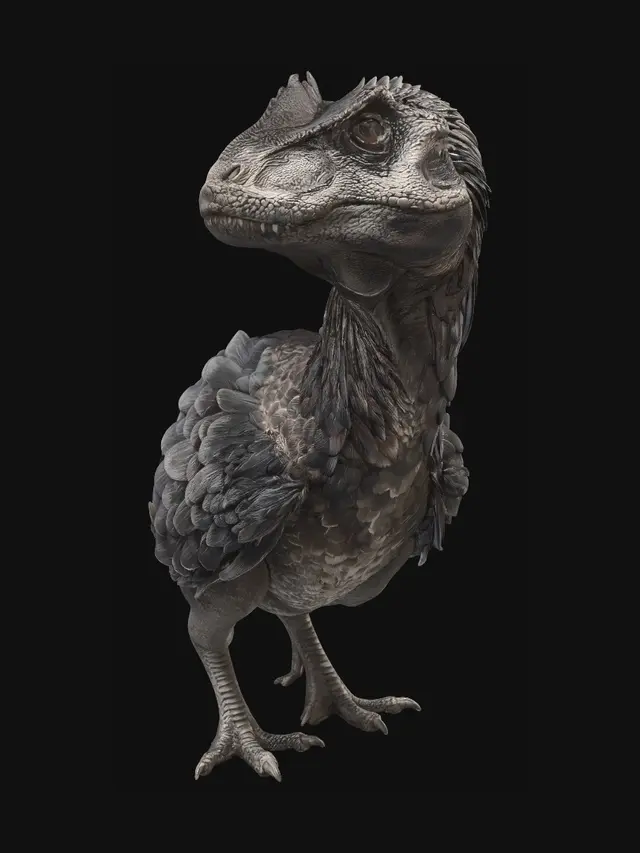 3D model for Feathered Raptor