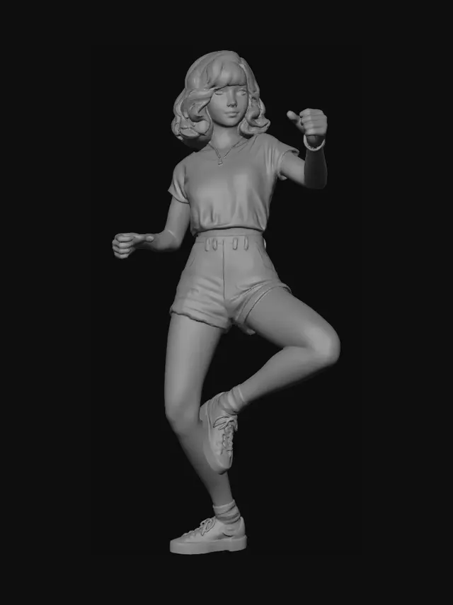 3D model for Casual Denim Chic