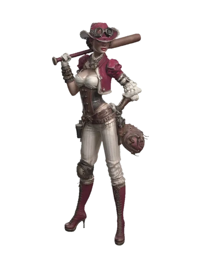Crimson Corsair 3D model, vytvořený pomocí AI