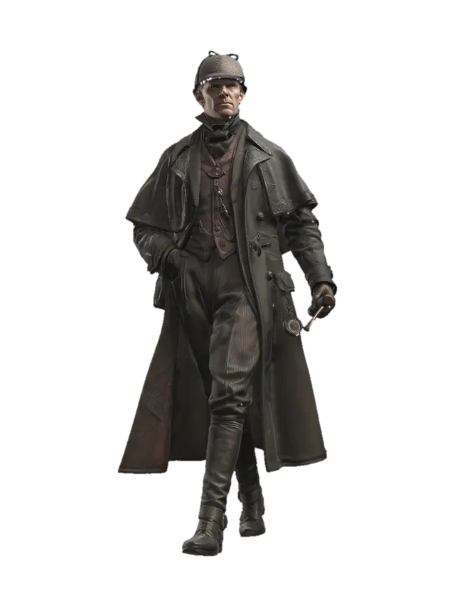 The Clockwork Gentleman 3D model, vytvořený pomocí AI