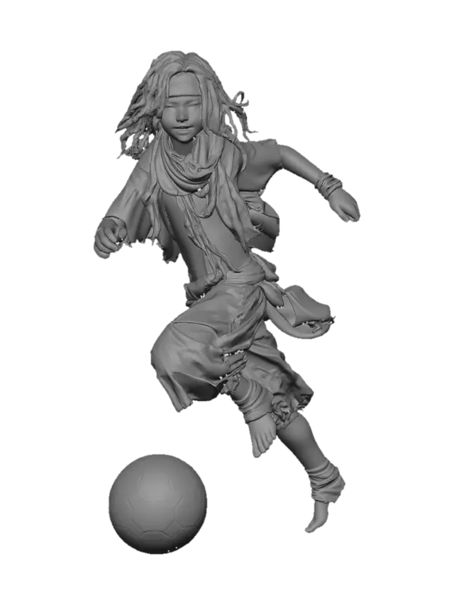 3D model for Colorful Boho Dancer