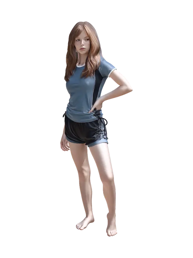 Azure Stance 3D model, vytvořený pomocí AI