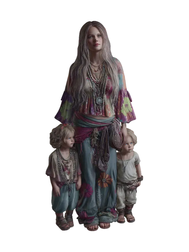 3D model for Bohemian Queen and Her Littles