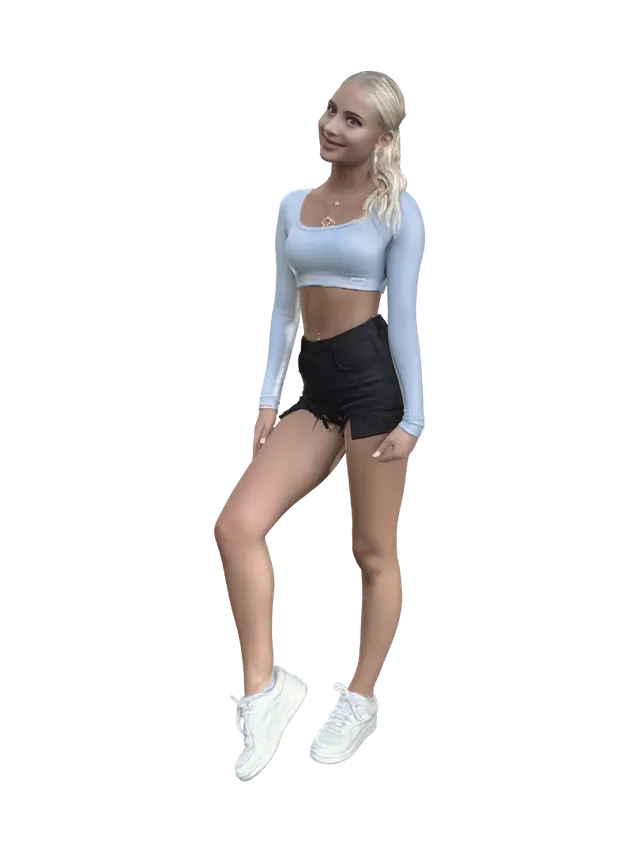 3D model for Blue Crop Top Park Day