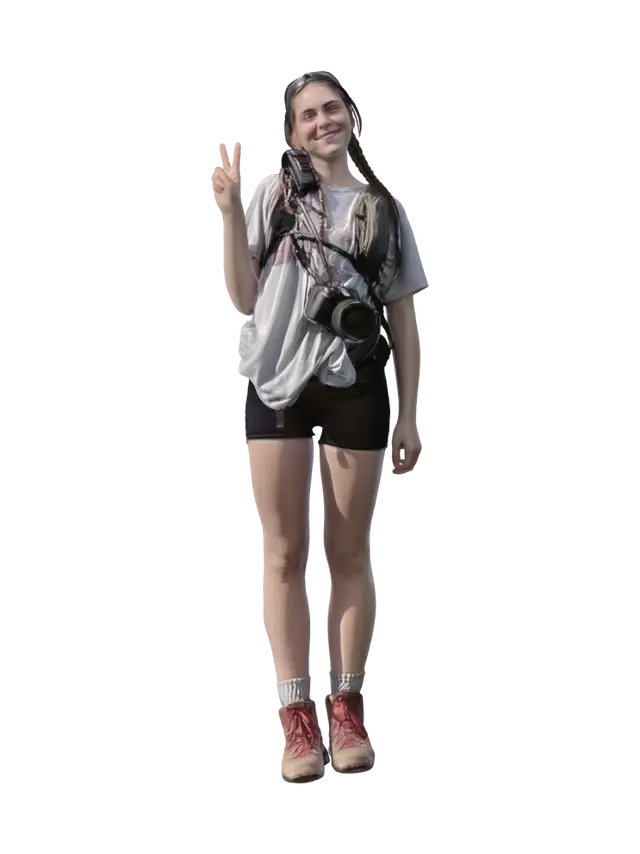 3D model for Peaceful Trail Hiker