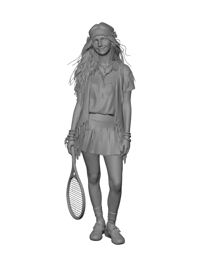 3D model for Boho Tennis Girl