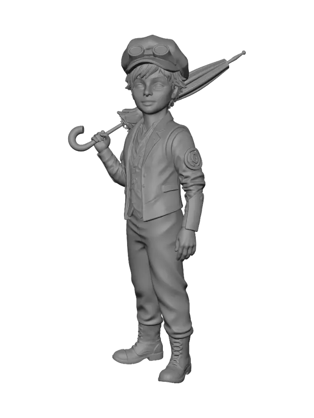 3D model for The Steamchild Adventurer