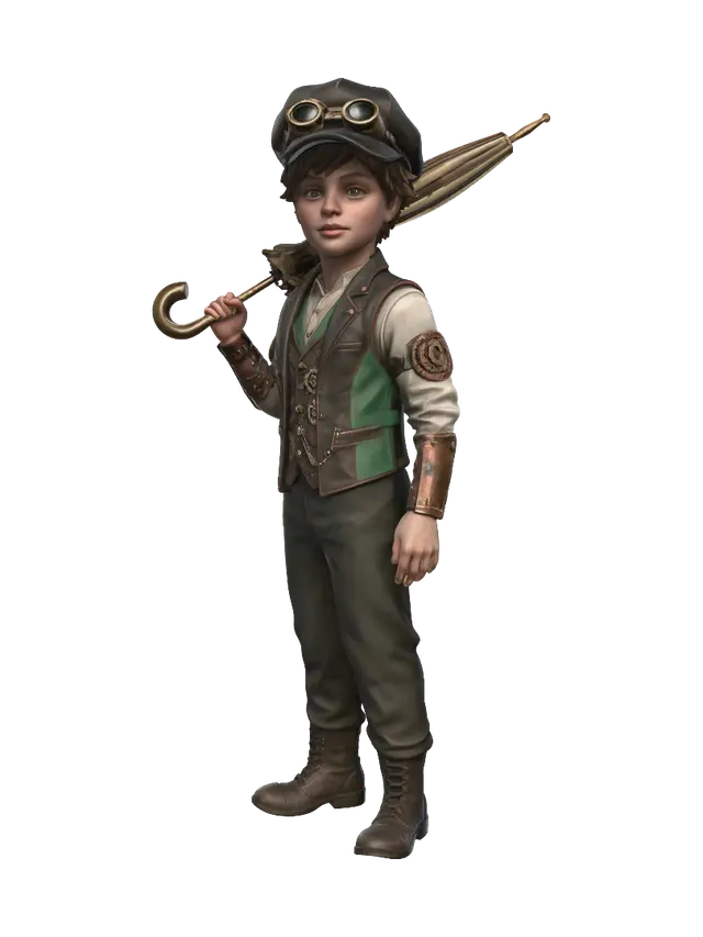 3D model for The Steamchild Adventurer