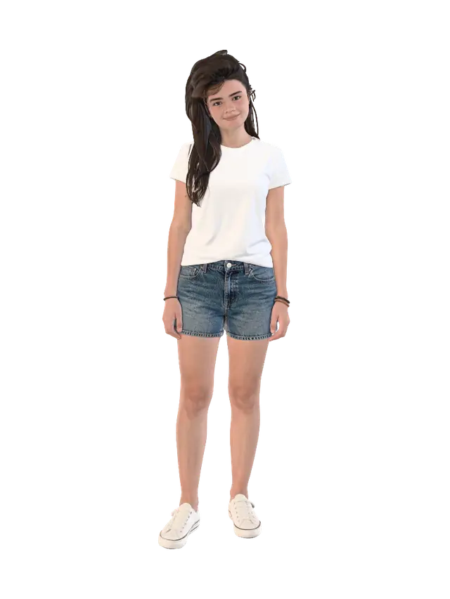 GIRL PORTRAIT - Headshot 3D model, vytvořený pomocí AI