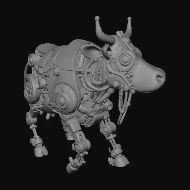 3D model for Clockwork Bull