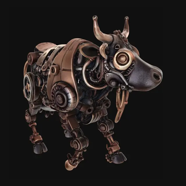 3D model for Clockwork Bull
