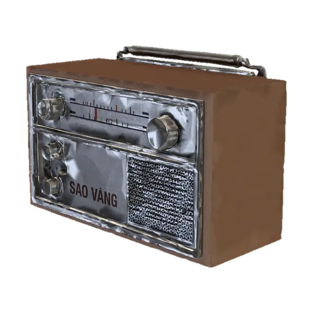 Modello 3D Radio, generato dall’IA