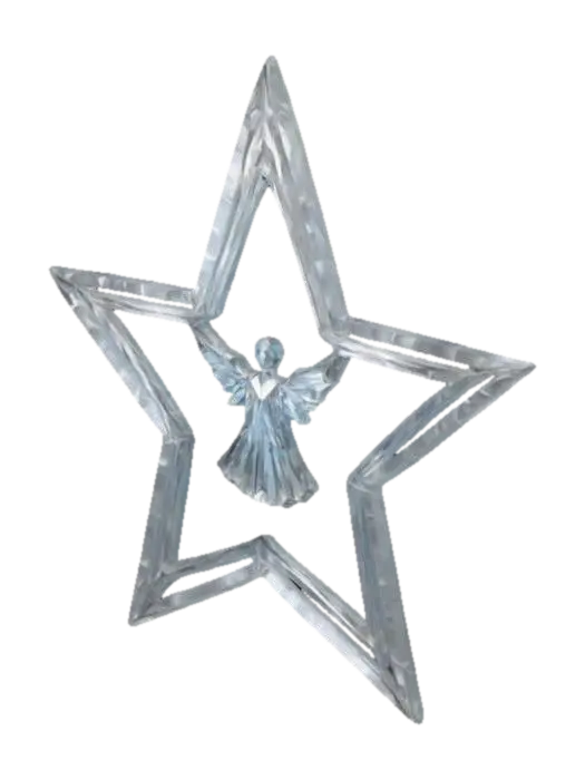 A 3D-printable Christmas star designed as a multi-faceted, crystalline… - Christmasadventure 3D model, vytvořený pomocí AI