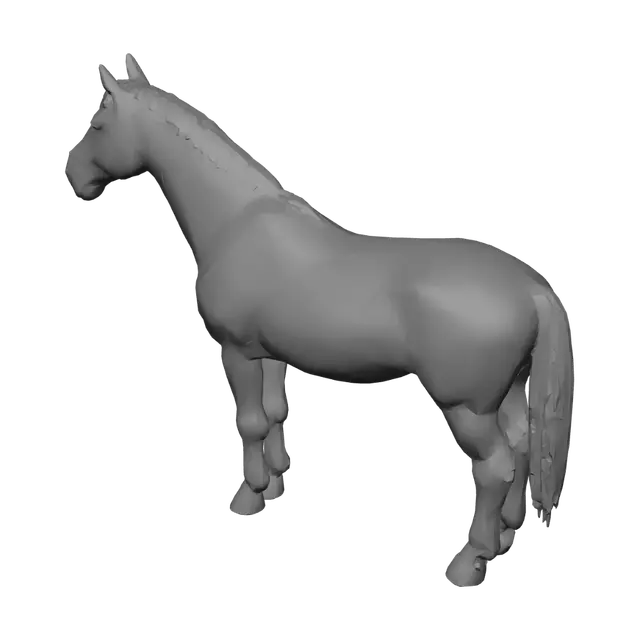 3D model for Chestnut Horse in Profile
