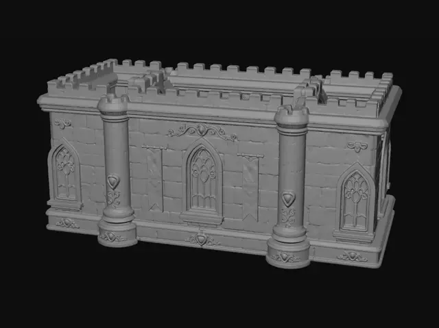 3D model for Enchanted Pink Castle Facade