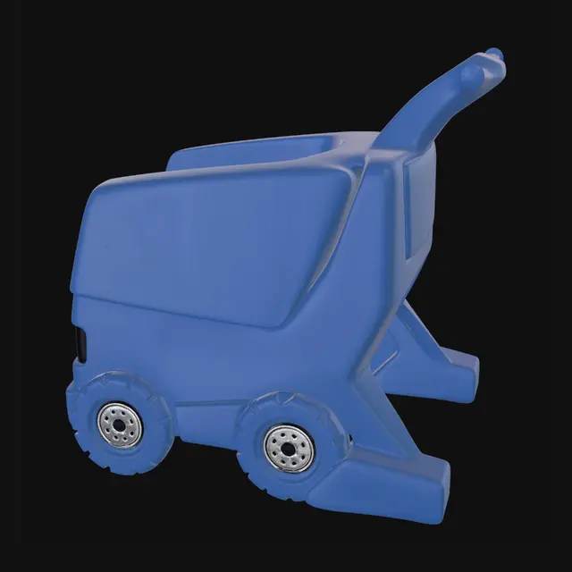 3D model for Blue Toy Tractor
