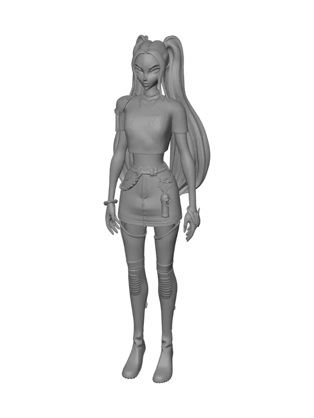 3D model for Neon Pink Rebellion