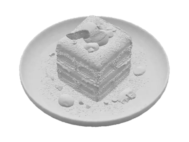 3D model for Tiramisu Delight, #food#