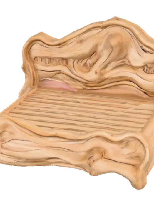 A driftwood bed, #PBR# - Sleep 3D model, vytvořený pomocí AI