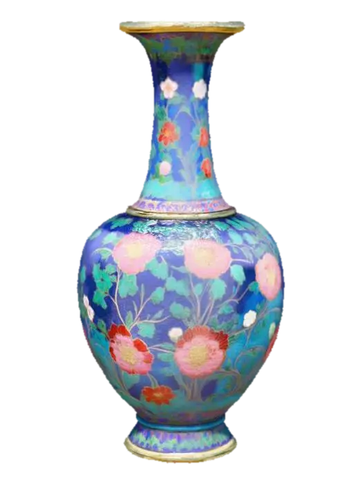 3D model for A high resolution cloisonné vase, #PBR#