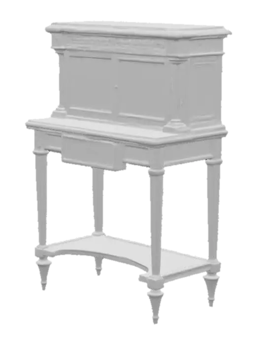 3D model for Ornate Cabinet with Mosaic Panels, #PBR#