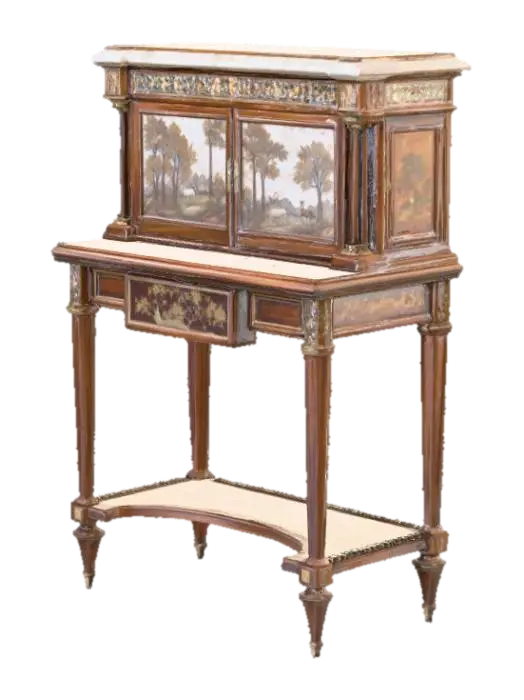 3D model for Ornate Cabinet with Mosaic Panels, #PBR#