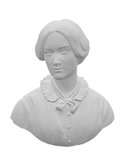 3D model for Portrait of a Woman in Early 1800s Attire