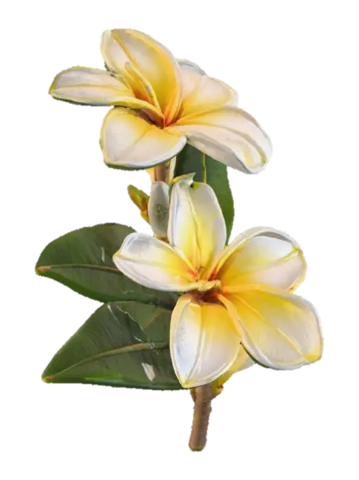 Tropical Blooms - Vibrant 3D model, vytvořený pomocí AI